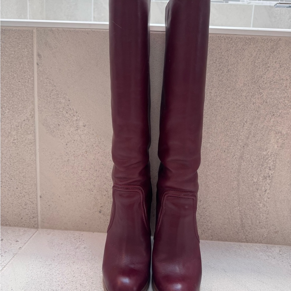 Michael Kors Burgundy Heeled Boots